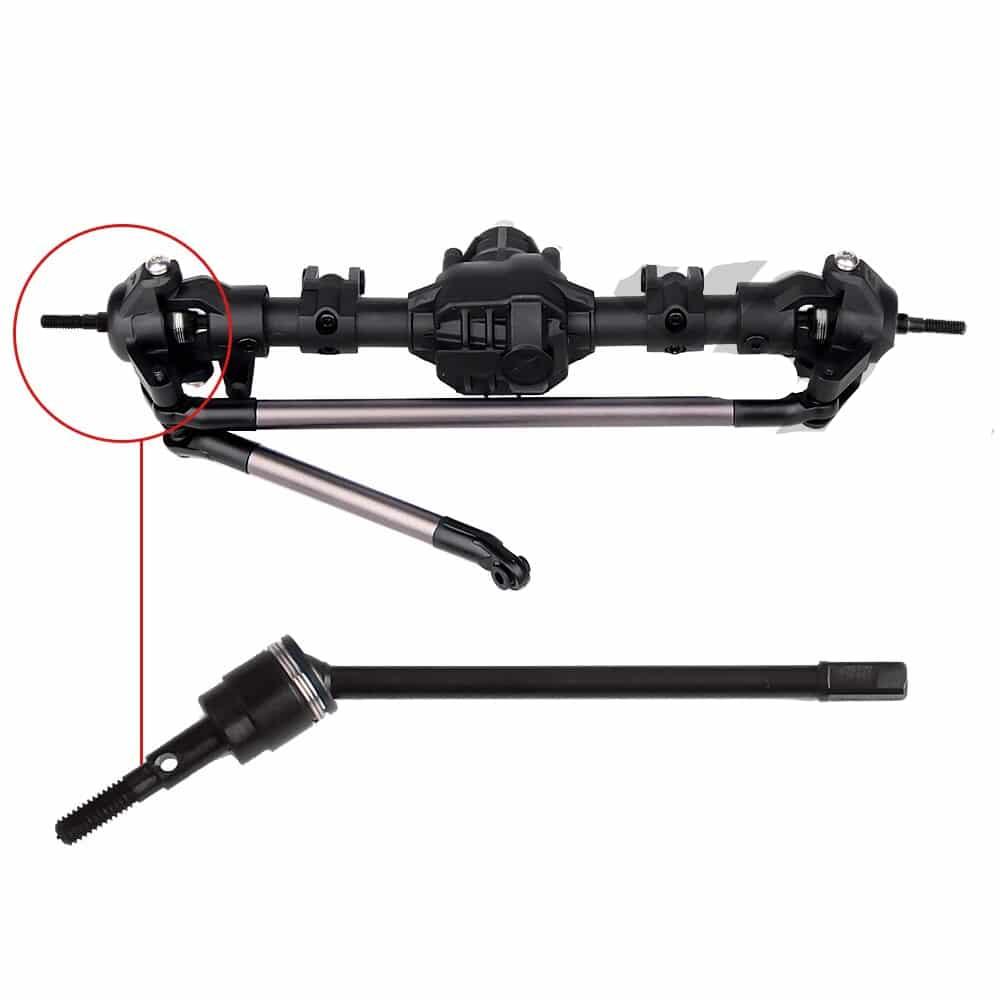 Plastic Front and Rear Complete Axle for SCX10 - Stylus Kids