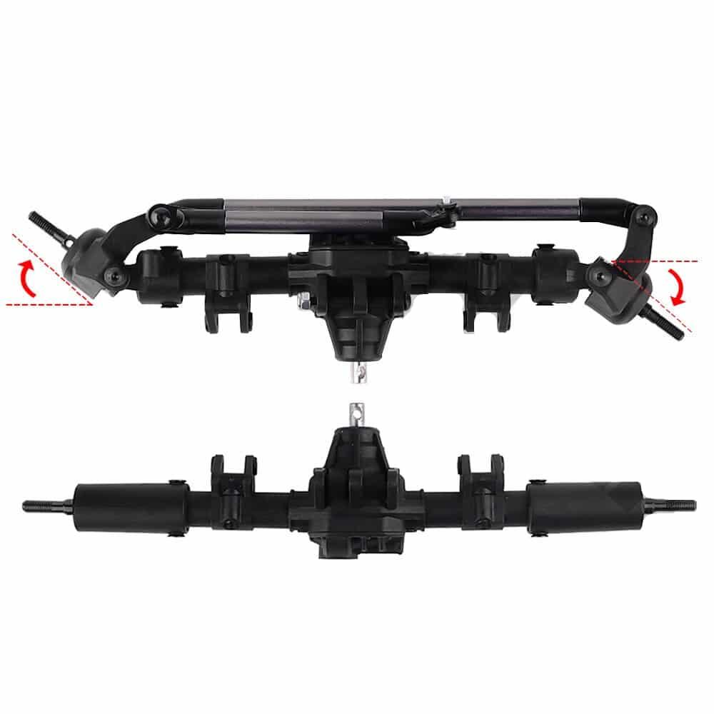 Plastic Front and Rear Complete Axle for SCX10 - Stylus Kids