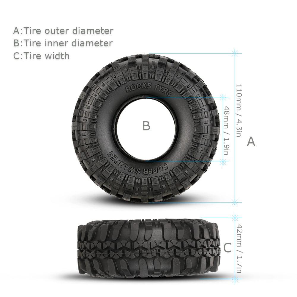 Mud Tires with Foam Filler Inside 4 pcs Set - Stylus Kids