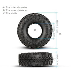 Mud Tires with Foam Filler Inside 4 pcs Set - Stylus Kids