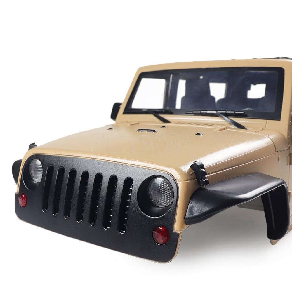 Jeep Wrangler JK Rubicon 4 Door Hard Body Shell Kit for SCX10 - Stylus Kids