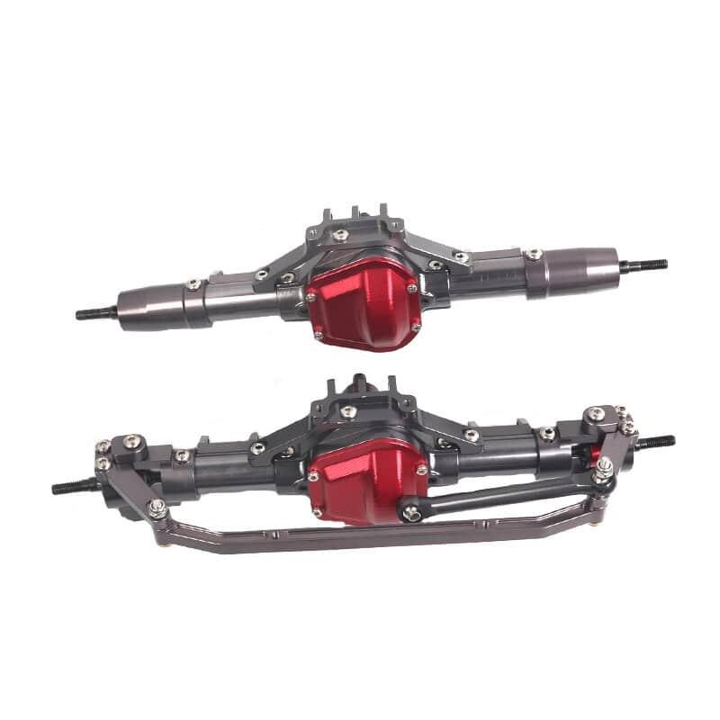 Front and Rear Complete Straight Alloy Axle for SCX10 - Stylus Kids