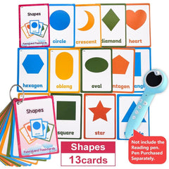 Portable Shapes and Objects Learning Cards Set - Stylus Kids