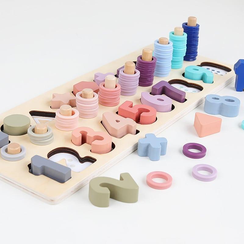 Kid's Wooden Puzzle Math Toy - Stylus Kids
