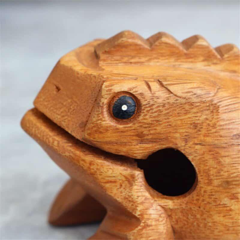 Wooden Frog Shaped Percussion Toy - Stylus Kids