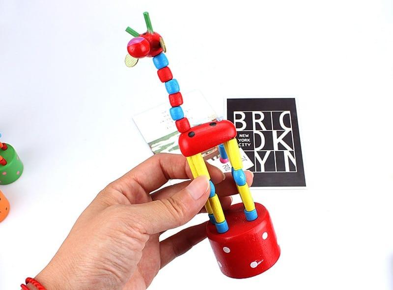 Colorful Flexible Giraffe Wooden Toy - Stylus Kids