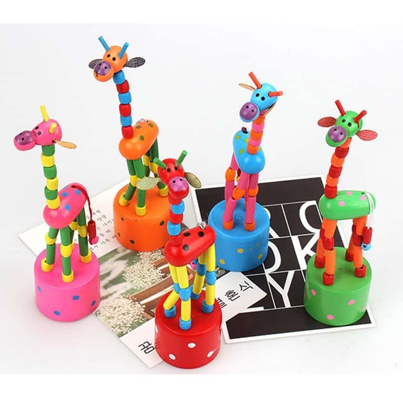 Colorful Flexible Giraffe Wooden Toy - Stylus Kids