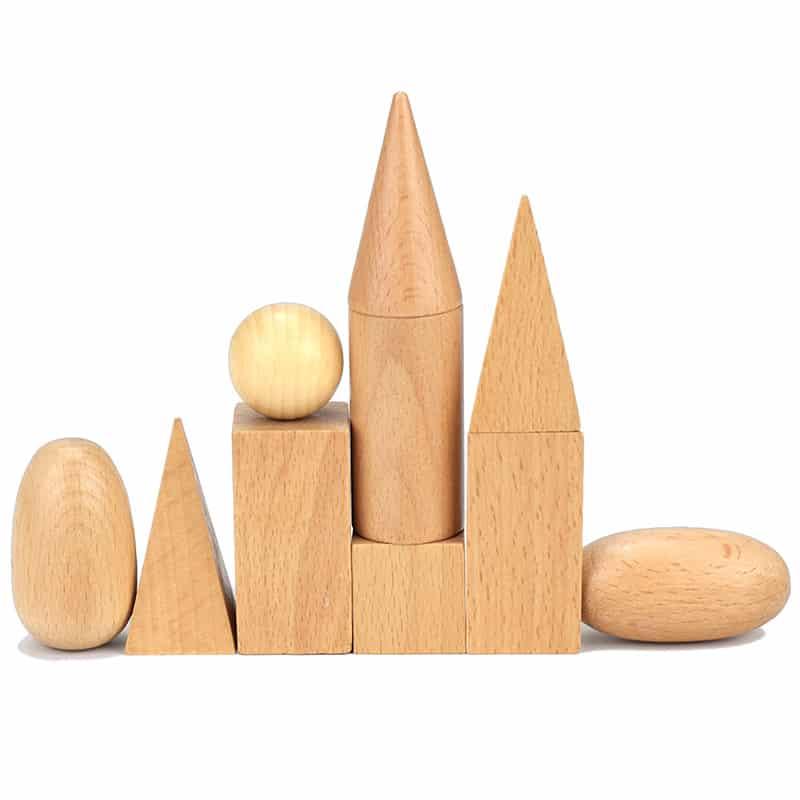 Wooden Geometric Shapes Toys Set - Stylus Kids
