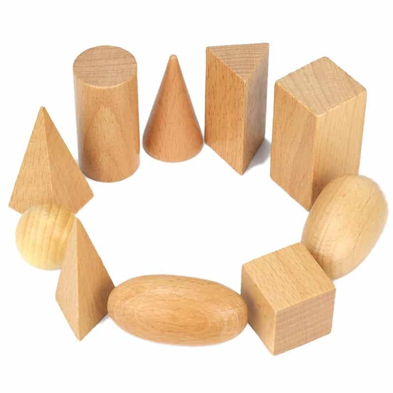 Wooden Geometric Shapes Toys Set - Stylus Kids