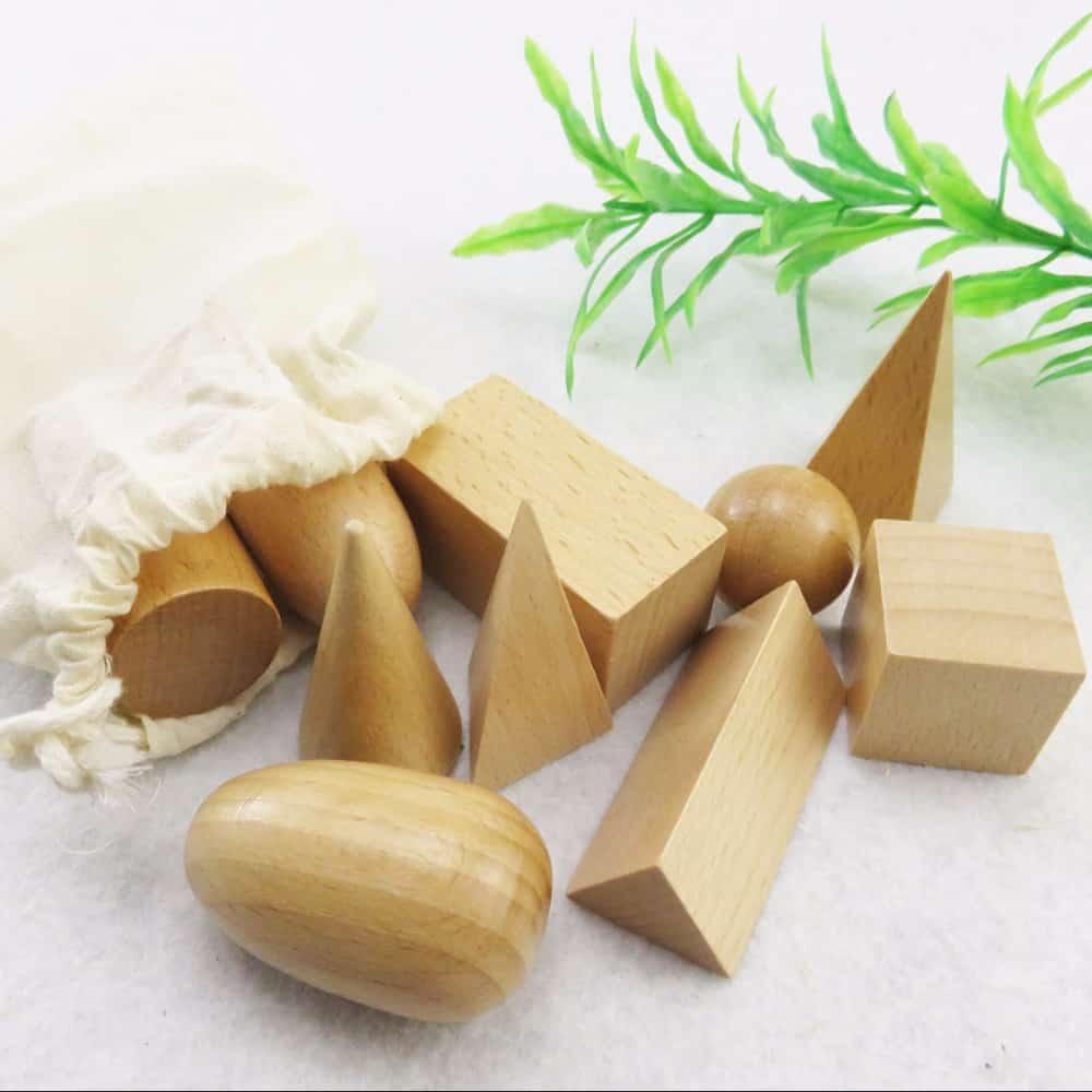 Wooden Geometric Shapes Toys Set - Stylus Kids