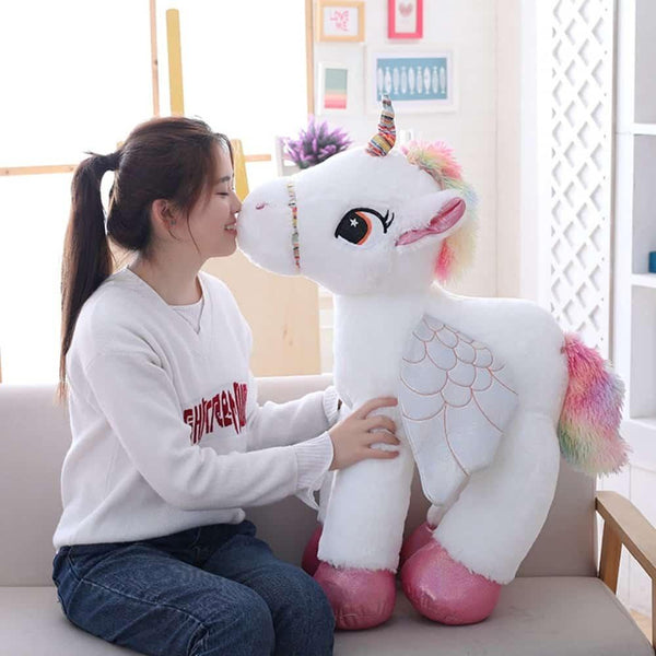 Large Winged Unicorn Soft Plush Stuffed Toy - Stylus Kids