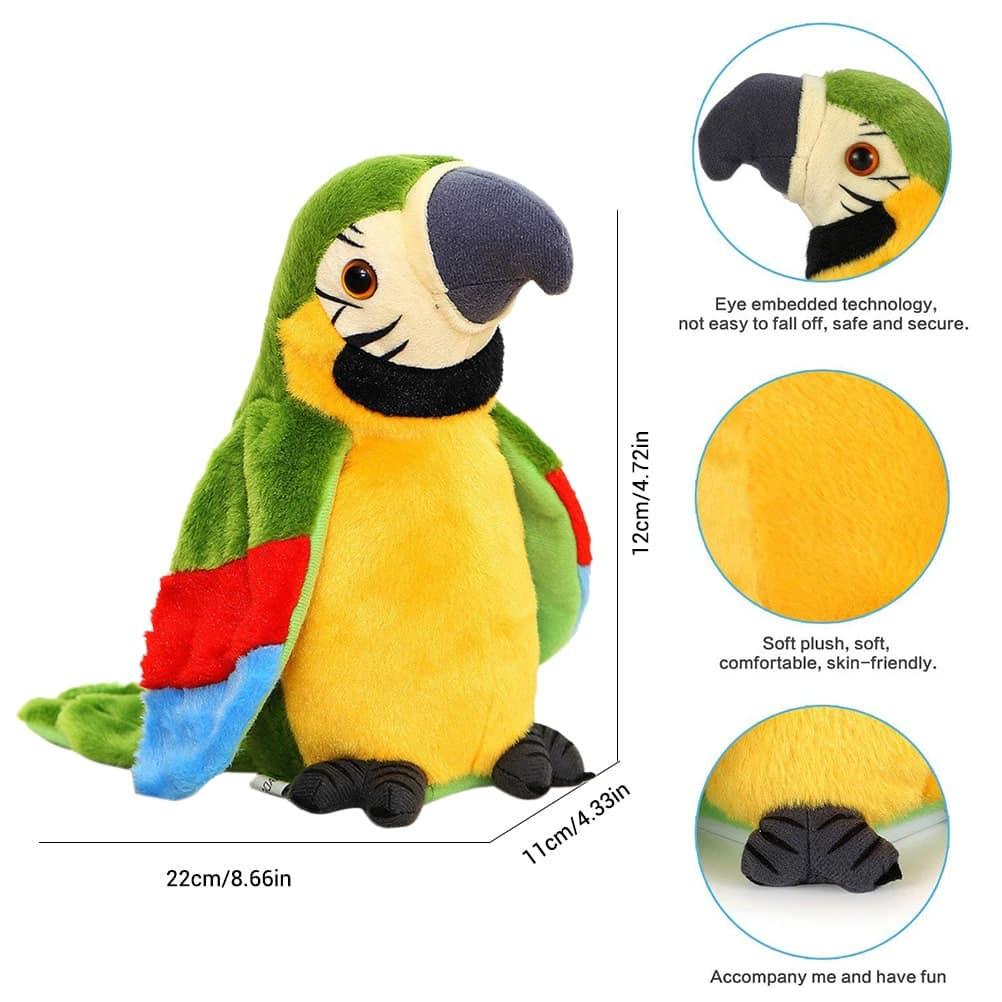 Talking Plush Parrot Toy - Stylus Kids