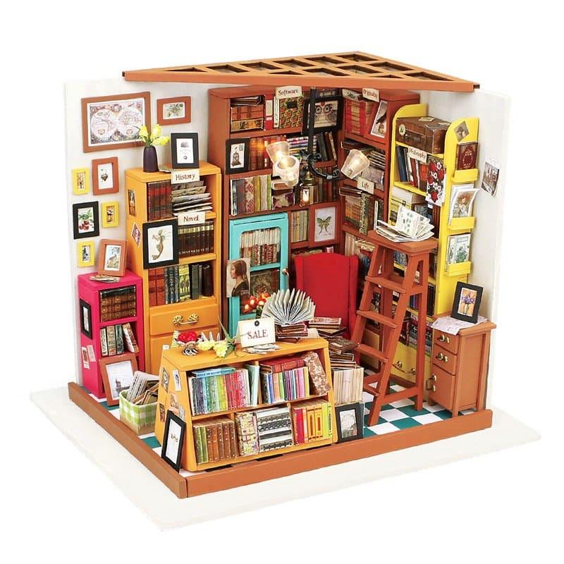 Lovely Style Wooden Doll House Bookstore - Stylus Kids