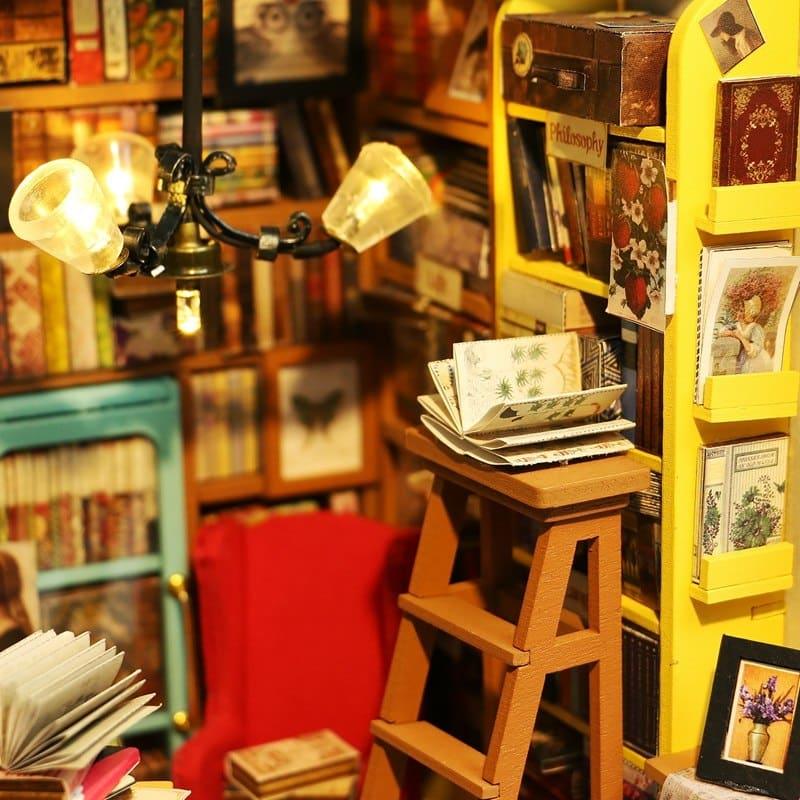 Lovely Style Wooden Doll House Bookstore - Stylus Kids