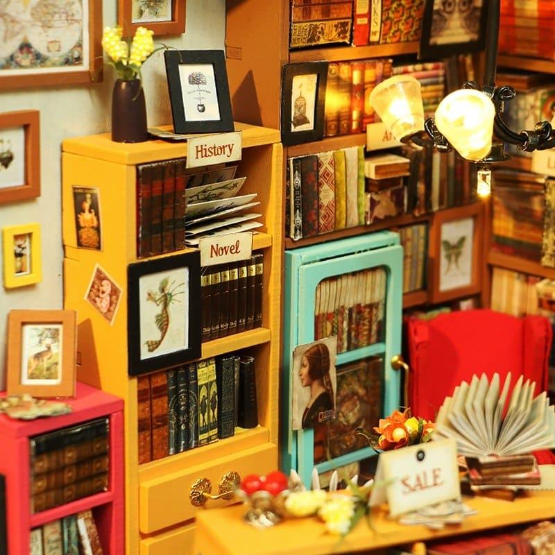 Lovely Style Wooden Doll House Bookstore - Stylus Kids