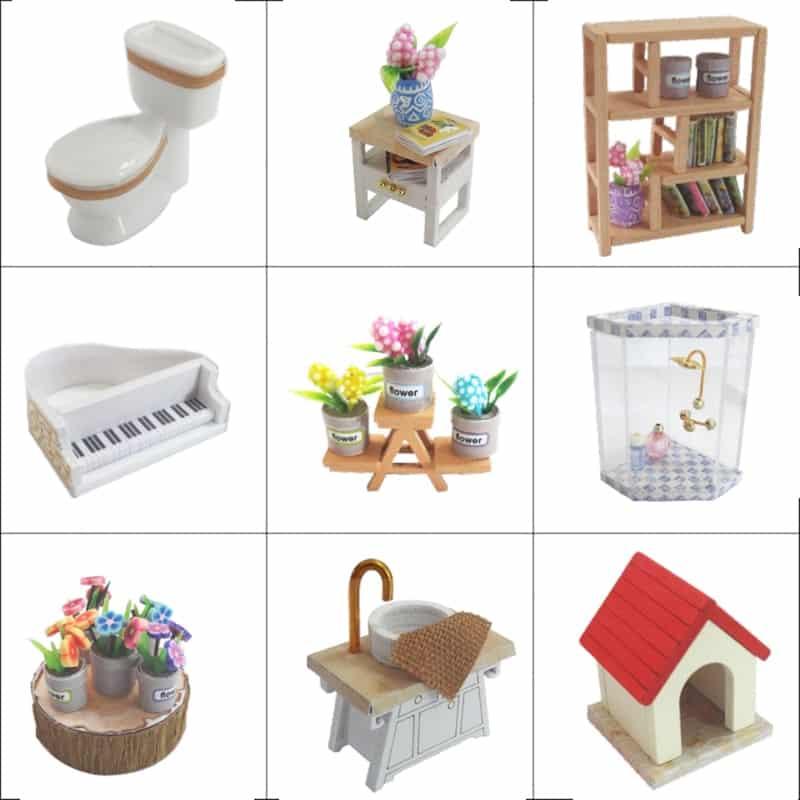 Luxury Miniature Wooden DIY Doll House with Furniture - Stylus Kids