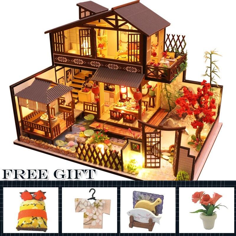 Luxury Miniature Wooden DIY Doll House with Furniture - Stylus Kids