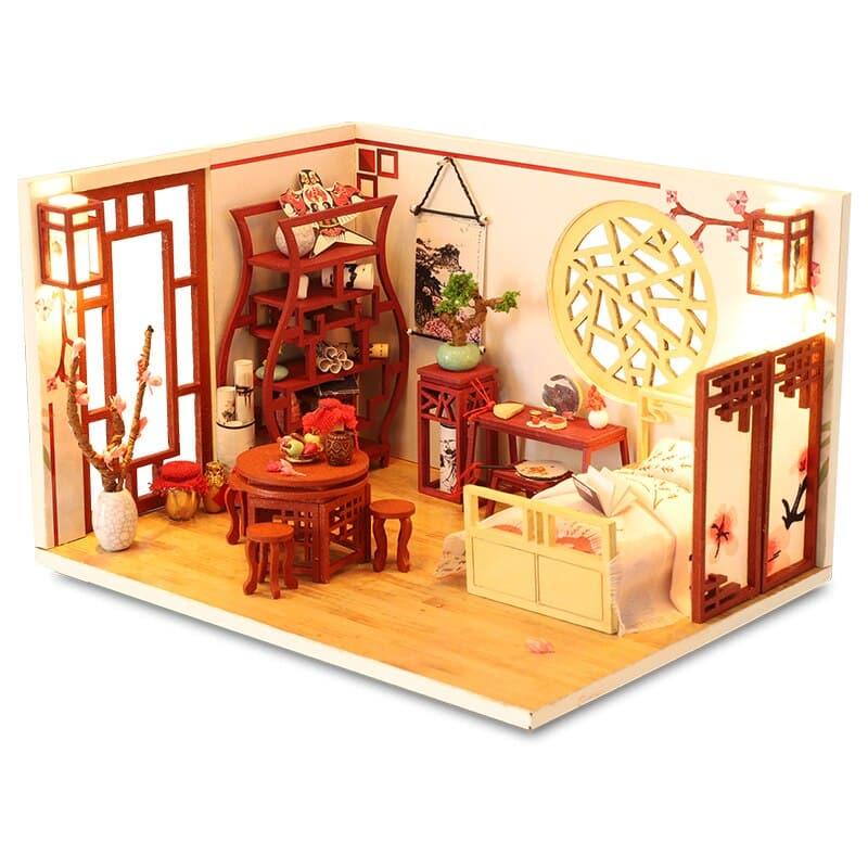 Luxury Miniature Wooden DIY Doll House with Furniture - Stylus Kids