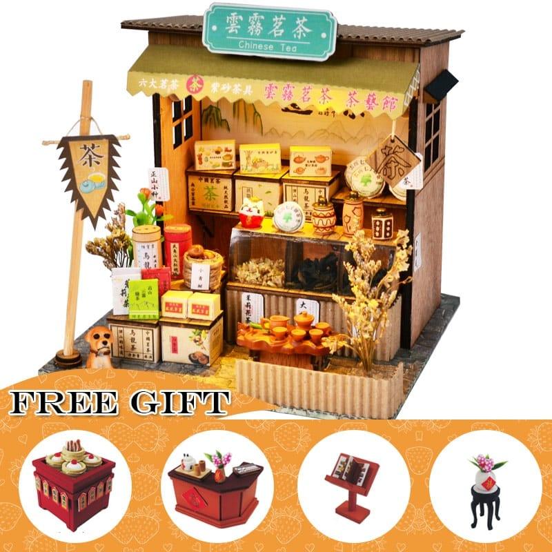 Luxury Miniature Wooden DIY Doll House with Furniture - Stylus Kids