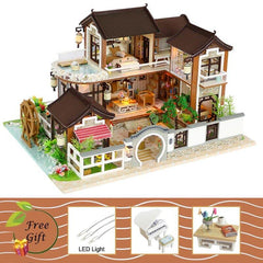 Miniature 16 Styles DIY Doll House with Furniture - Stylus Kids