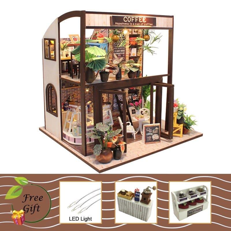 Miniature 16 Styles DIY Doll House with Furniture - Stylus Kids