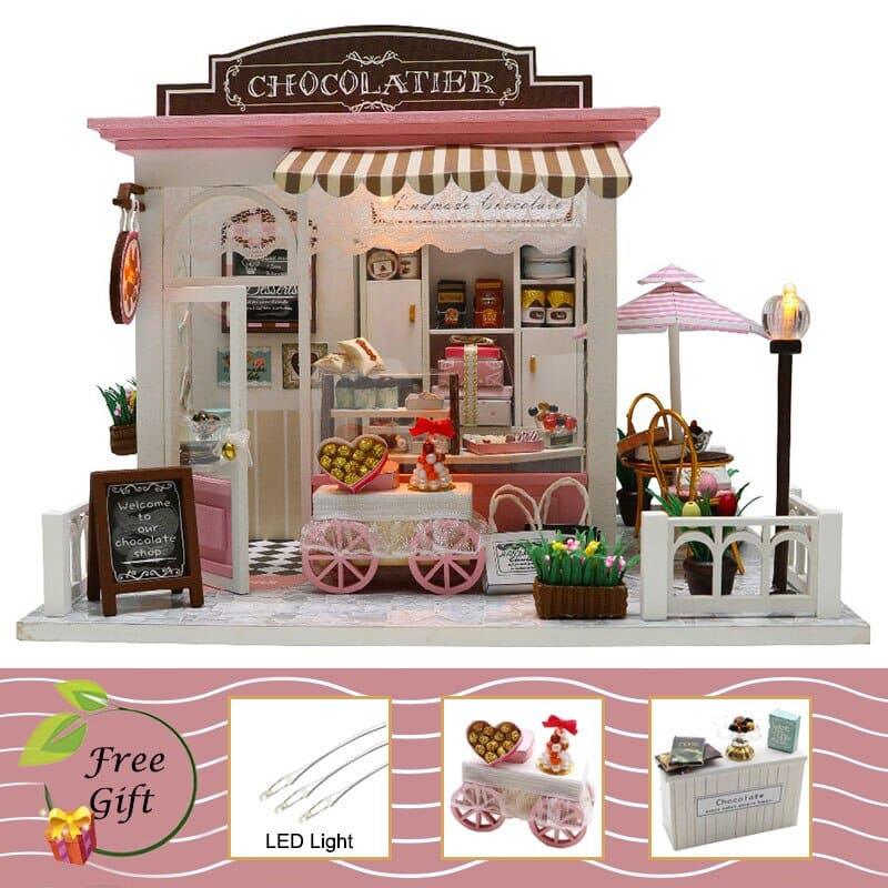 Miniature 16 Styles DIY Doll House with Furniture - Stylus Kids