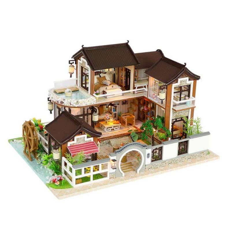 Miniature Multi Style Wooden DIY Doll House - Stylus Kids