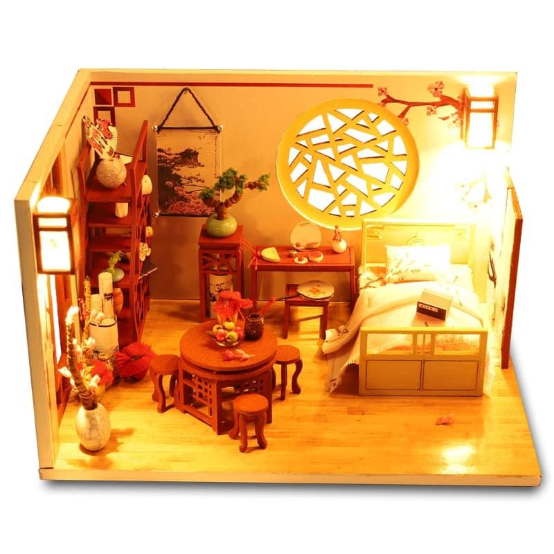 Chinese Style DIY Doll House with LED Light - Stylus Kids