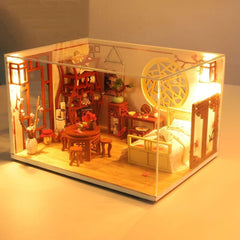Chinese Style DIY Doll House with LED Light - Stylus Kids