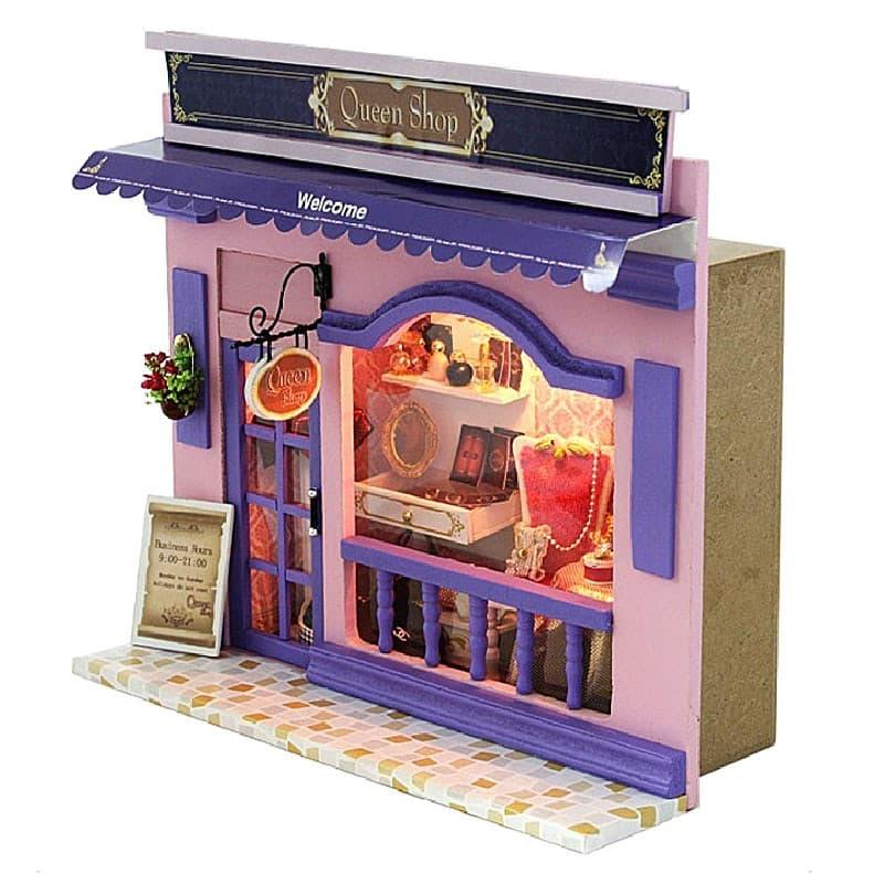 Miniatura Wooden Jewerly Store DIY Doll House - Stylus Kids