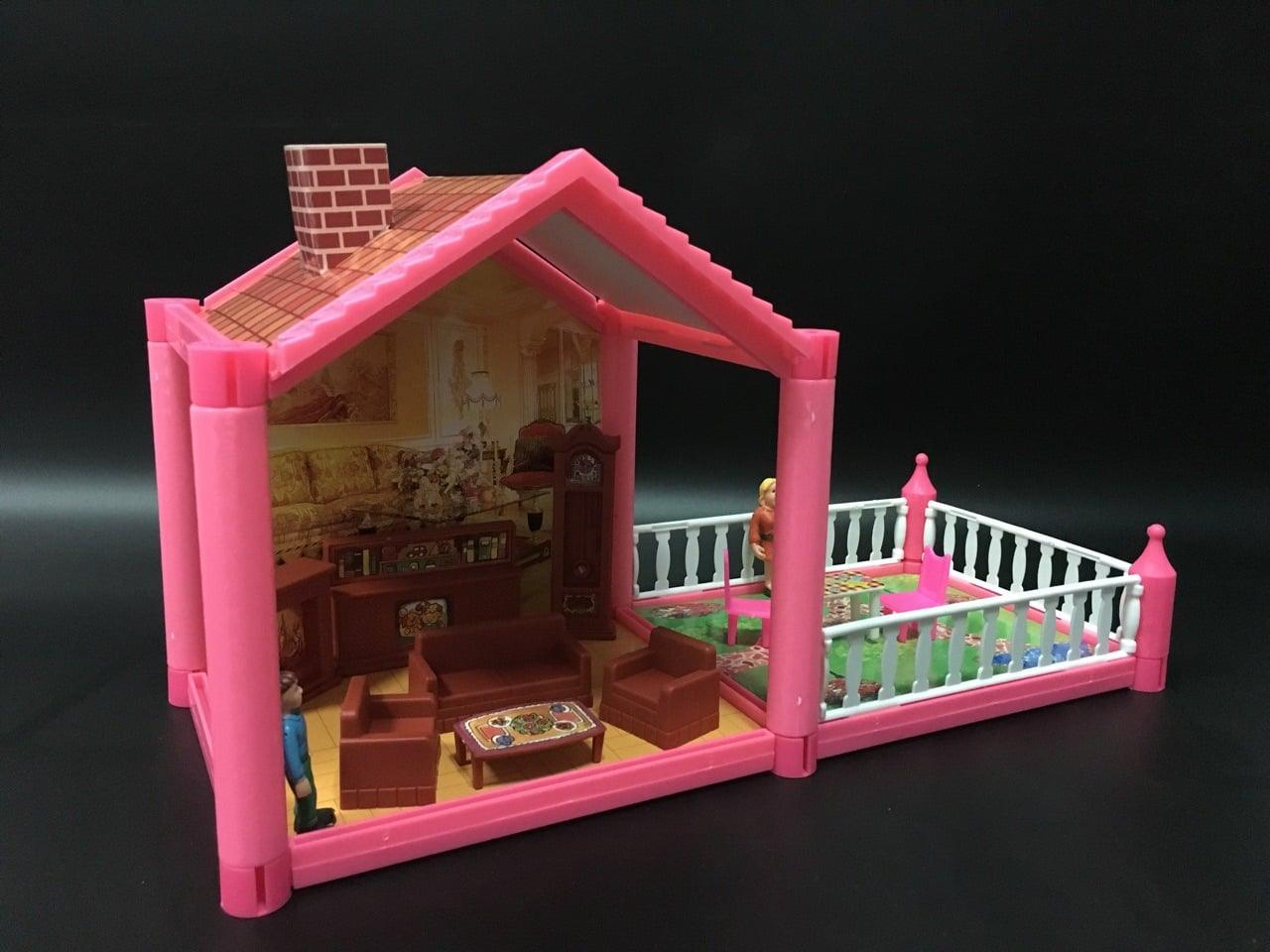 Large Size Colorful Plastic Doll House - Stylus Kids