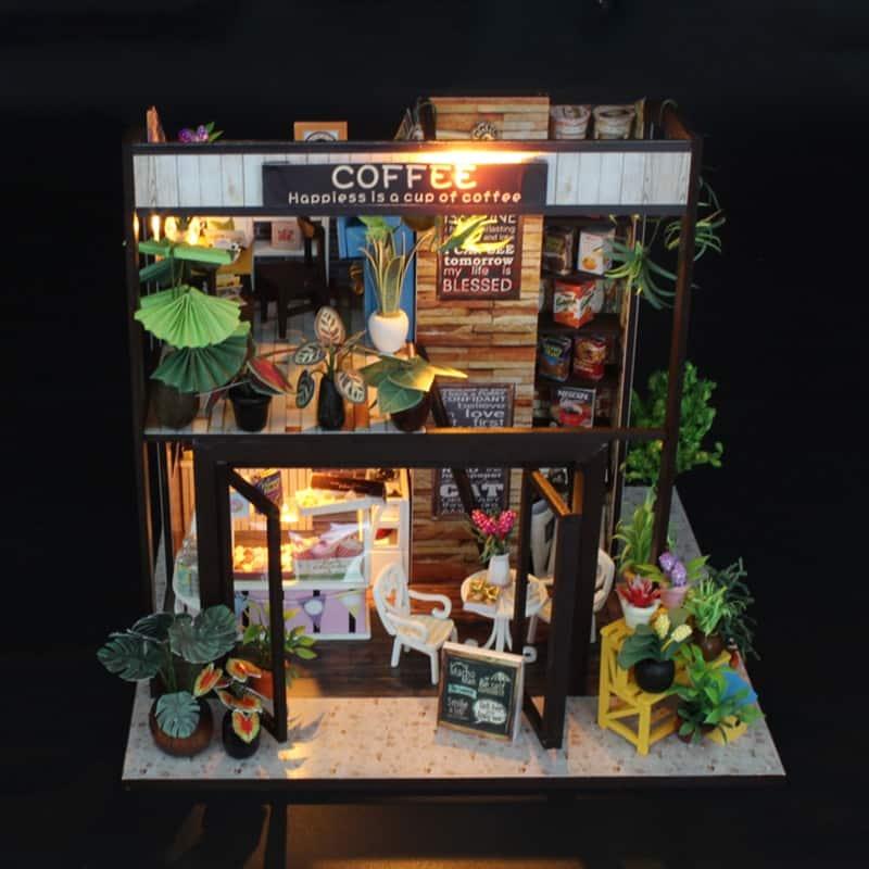 DIY Wooden Doll House Coffee Store - Stylus Kids
