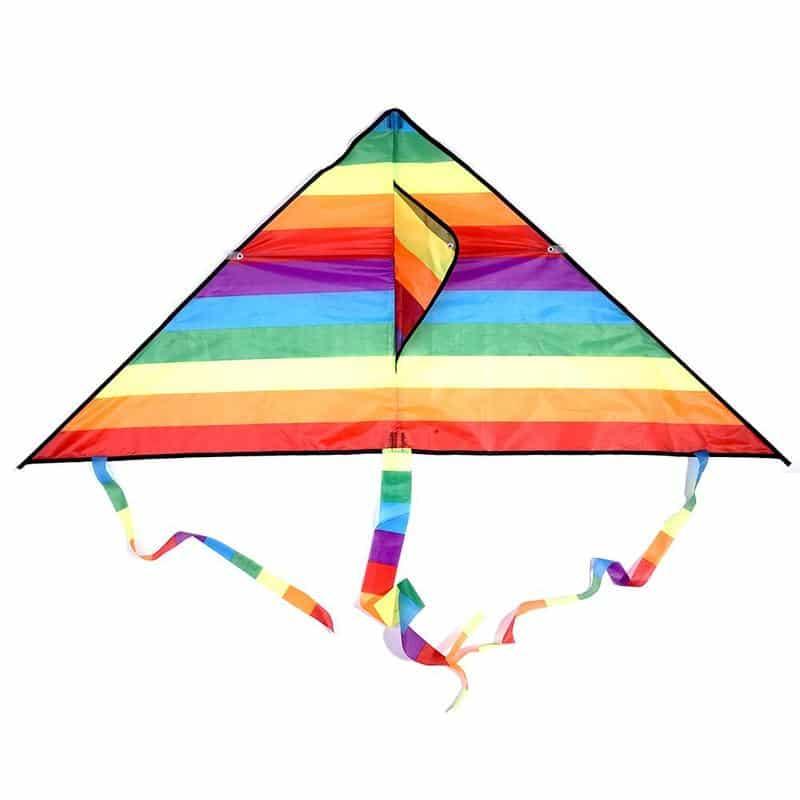 Triangular Rainbow Kite with Line - Stylus Kids