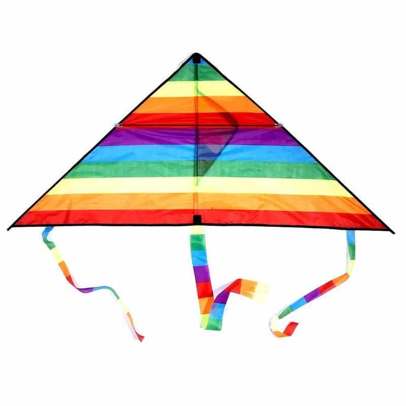 Triangular Rainbow Kite with Line - Stylus Kids