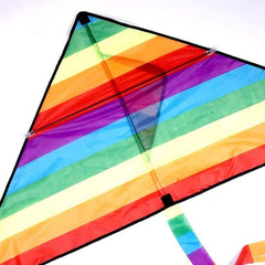 Triangular Rainbow Kite with Line - Stylus Kids