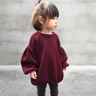 Cute Sweater with Lantern Sleeves - Stylus Kids