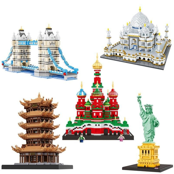 Famous Buildings Block Construction Kit - Stylus Kids