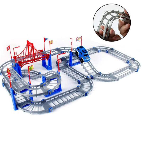 Railway Road and Track Car Toys Set - Stylus Kids