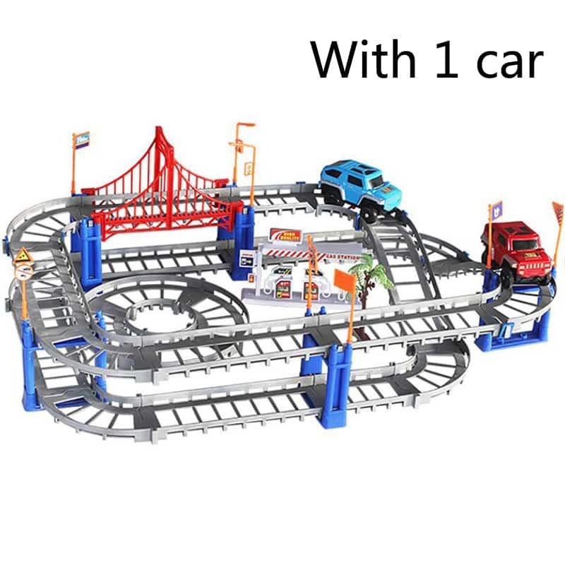 Railway Road and Track Car Toys Set - Stylus Kids