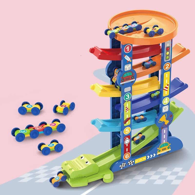 Mini Cars and Wooden Track Road Set - Stylus Kids