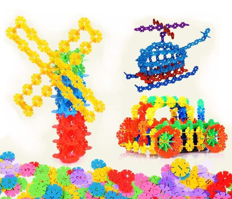 Colorful Snowflake Blocks Construction Kit - Stylus Kids