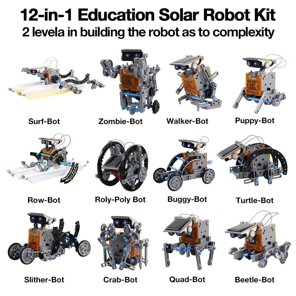 12 in 1 Educational Solar Robot Kit - Stylus Kids