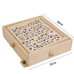 Wooden 3D Magnetic Ball Maze Puzzle - Stylus Kids