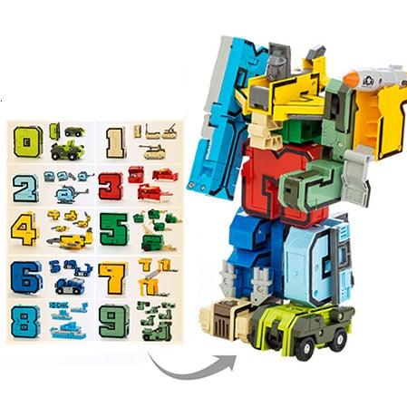 Creative Transformation Number Robot Car - Stylus Kids