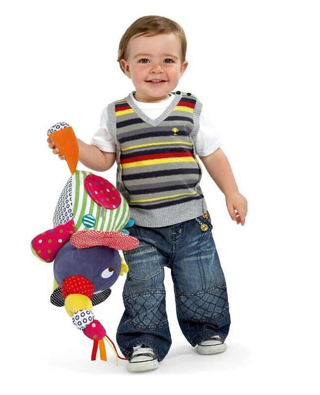 Lovely Elephant Shaped Colorful Plush Baby Toy - Stylus Kids