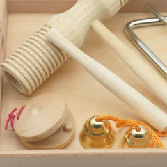 Set of Musical Instruments with Wooden Tray - Stylus Kids