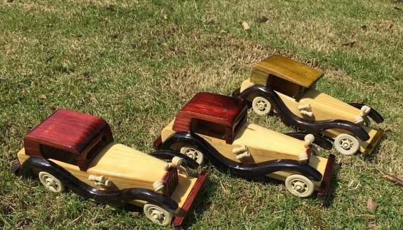 Kids Retro Wooden Car Toy - Stylus Kids