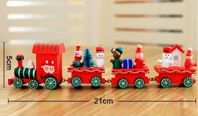 Children's Wooden Christmas Train Toy - Stylus Kids