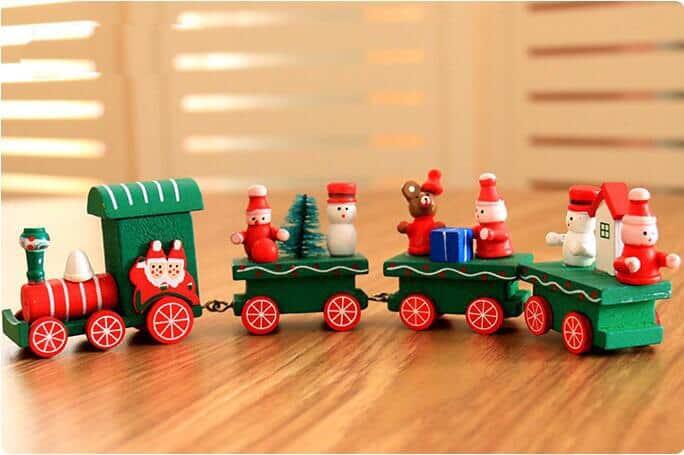 Children's Wooden Christmas Train Toy - Stylus Kids