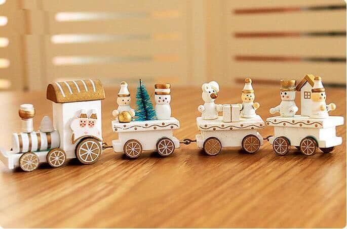 Children's Wooden Christmas Train Toy - Stylus Kids